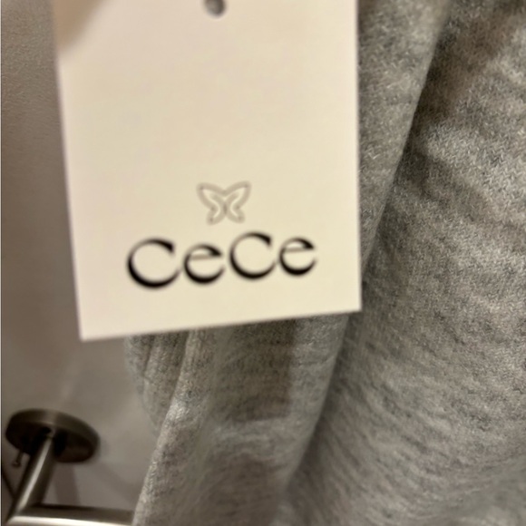 NWT CeCe Santa Baby Gray holiday Sweater - L - Picture 6 of 8